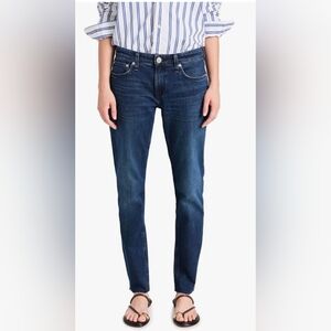 Rag & Bone New York Dark Wash Dre Low Rise Slim Boyfriend Jeans.